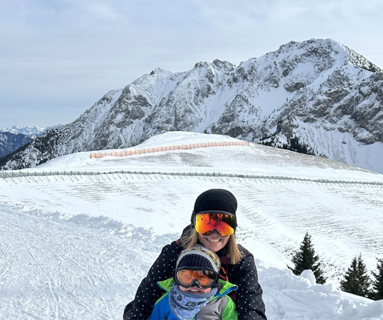 Schlittenfahren am Breitenberg