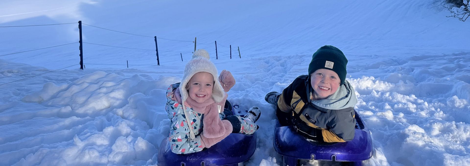 Rodelhang direkt am Haus
